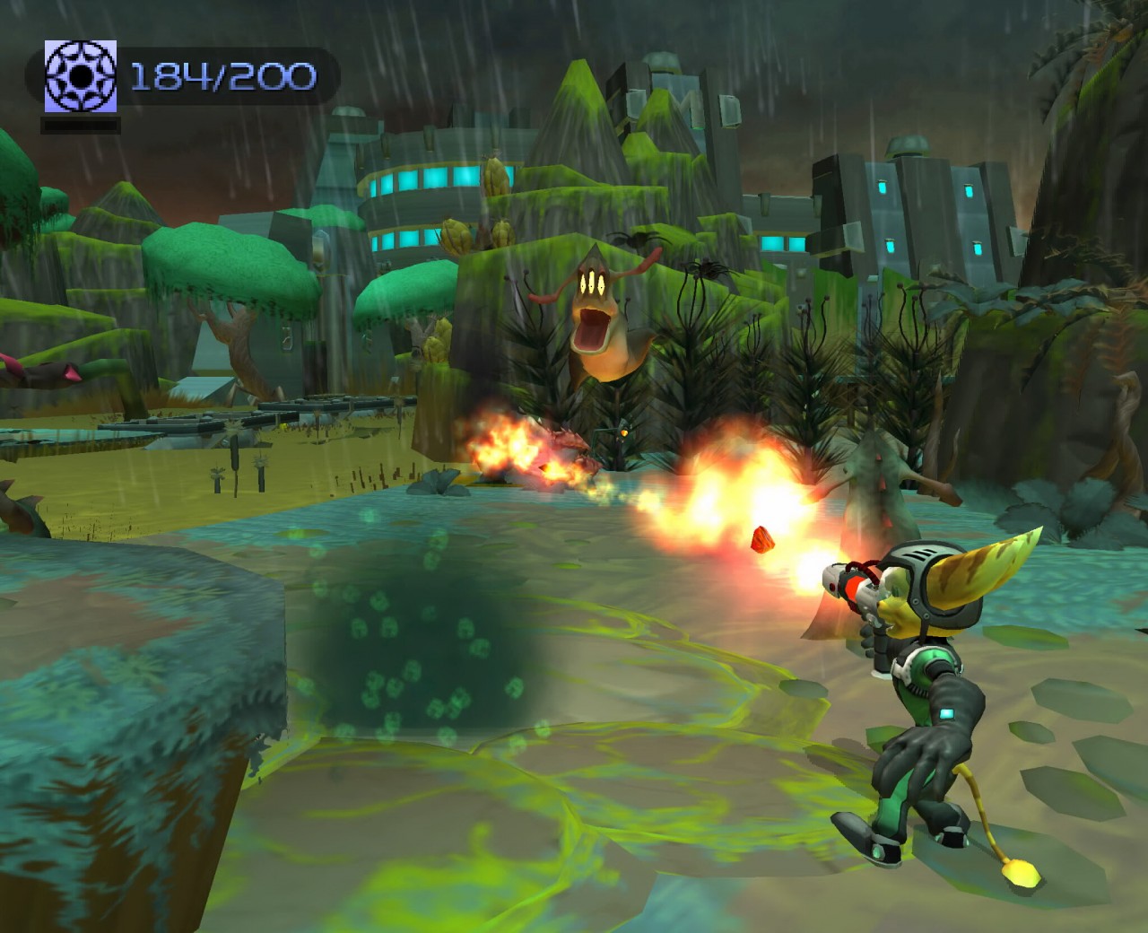 Ratchet & Clank 2: Going Commando [PS2, PS3, Vita] – Swamp Monster II /  Ratchet, Clank, Qwark