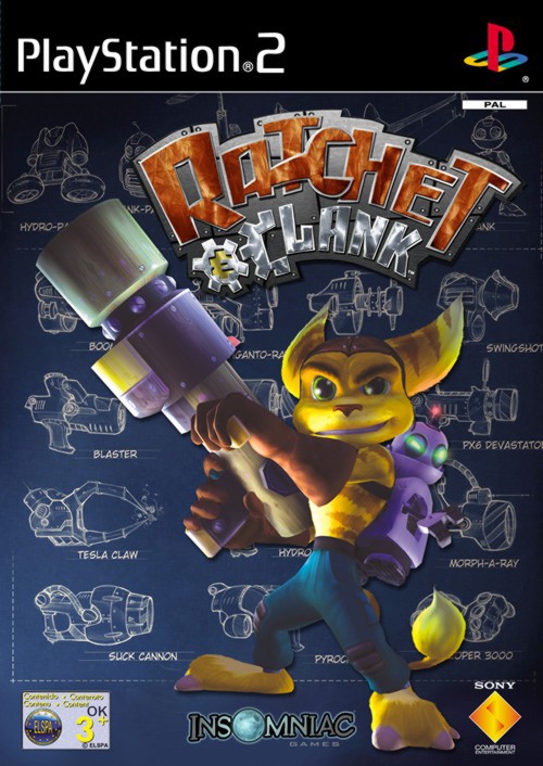 Ratchet Clank Playstation 2 Game With Poster
