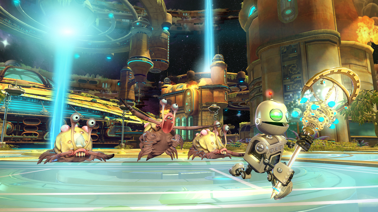 Ratchet and Clank in game shot 