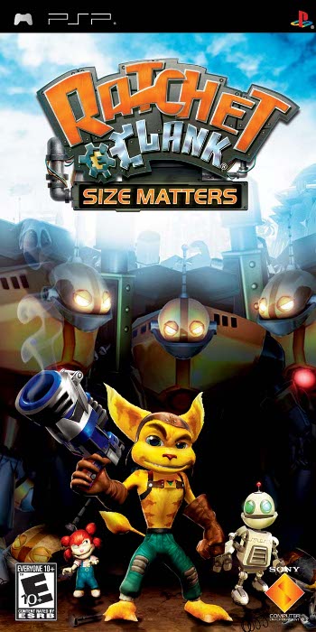 Jogo Psp Ratchet Clank - Size Matters (Platinum)