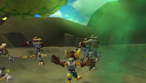 Screenshot of Ratchet & Clank: Size Matters (PSP, 2007) - MobyGames