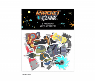 Ratchet & Clank Weapons Stickers Set