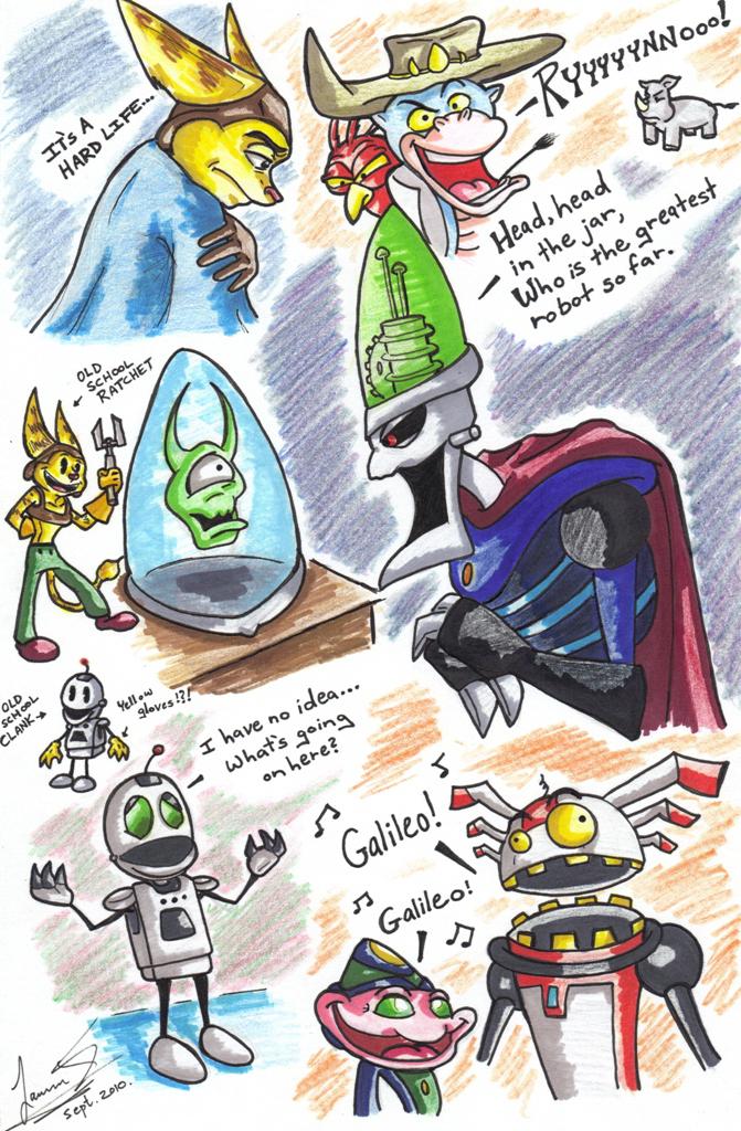 Fan-art: Ratchet and Clank Doodle Jump - Ratchet Galaxy