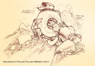 Molonoth Fields - Fallen Robot Path